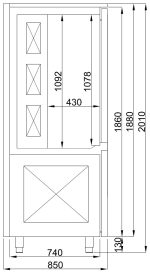 REFROIDISSEUR À VENTILATION 15x 1/1GN - Combisteel – Image 3