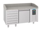 TABLE PRÉP POUR PIZZA 1 PORTE 5 TIROIRS - Combisteel