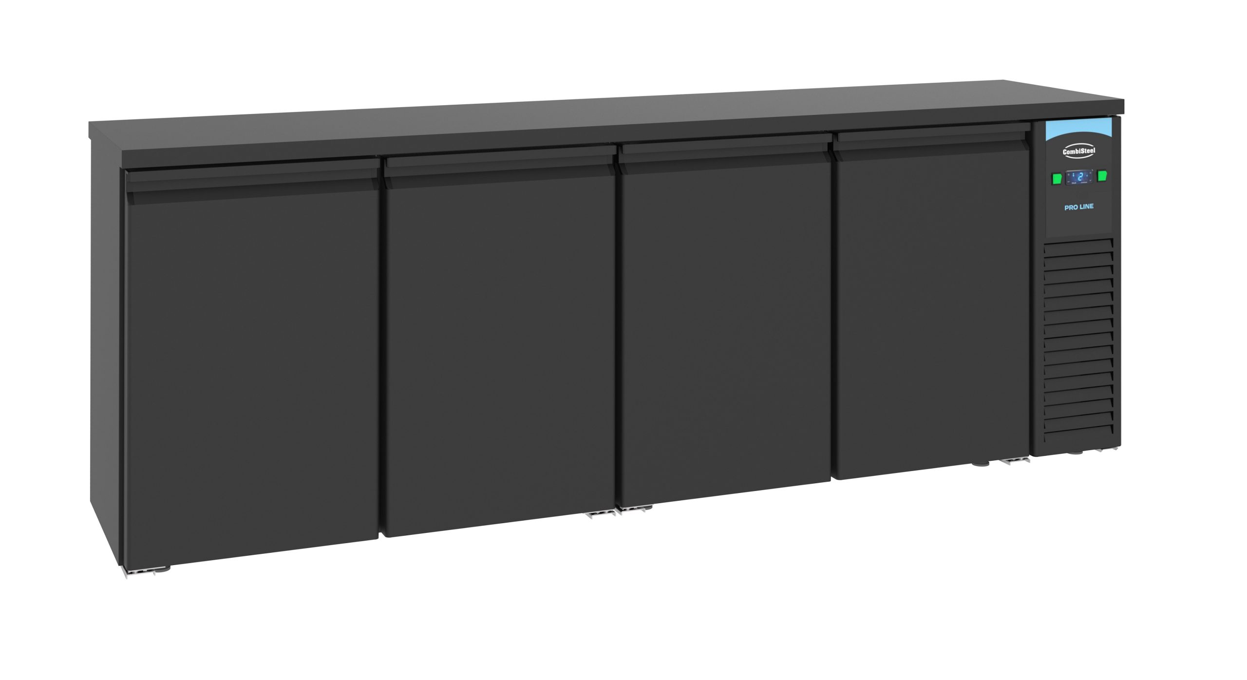 ARRIÈRE BAR RÉFRIGÉRÉE NOIR 4 PORTES *TRANSPORT DUR DEMANDE* - Combisteel ARRIÈRE BAR RÉFRIGÉRÉE NOIR 4 PORTES *TRANSPORT DUR DEMANDE* - Combisteel – Image 1