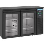 ARRIÈRE BAR RÉFRIGÉRÉE NOIR 2 PORTES EN VERRE - Combisteel