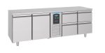700 TABLE RÉFRIGÉRÉE 2 PORTES ET 4 TIROIRS MONOBLOCK ENERGY LINE - Combisteel