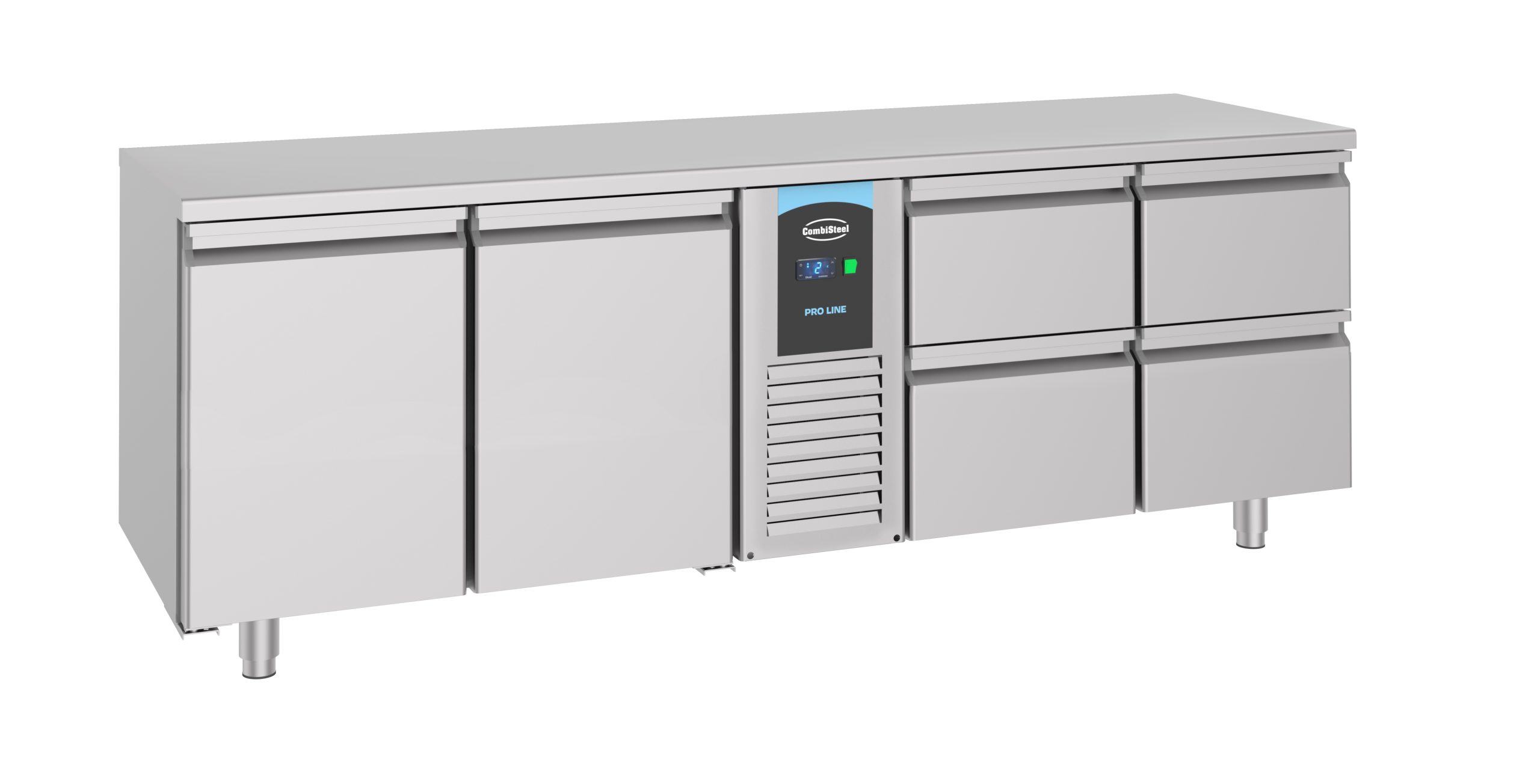 700 TABLE RÉFRIGÉRÉE 2 PORTES ET 4 TIROIRS MONOBLOCK ENERGY LINE - Combisteel 700 TABLE RÉFRIGÉRÉE 2 PORTES ET 4 TIROIRS MONOBLOCK ENERGY LINE - Combisteel – Image 1