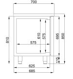 700 TABLE RÉFRIGÉRÉE 6 TIROIRS MONOBLOCK ENERGY LINE - Combisteel – Image 2