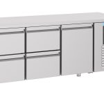 700 TABLE RÉFRIGÉRÉE 1 PORTE 4 TIROIRS ENERGY LINE - Combisteel