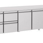 700 TABLE RÉFRIGÉRÉE 2 PORTES 4 TIROIRS ENERGY LINE - Combisteel