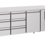 700 TABLE RÉFRIGÉRÉE 1 PORTE 6 TIROIRS ENERGY LINE - Combisteel