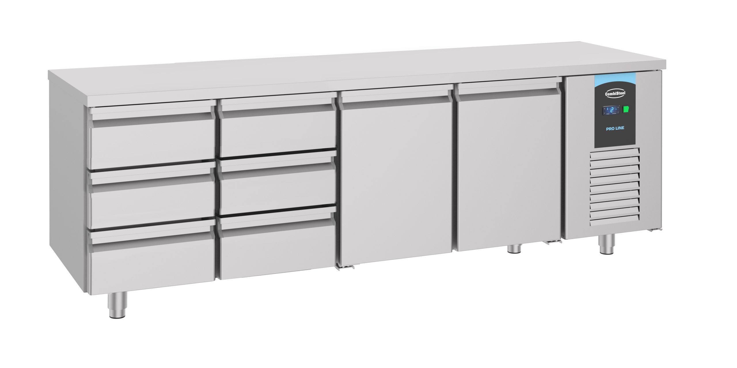700 TABLE RÉFRIGÉRÉE 2 PORTES 6 TIROIRS ENERGY LINE - Combisteel 700 TABLE RÉFRIGÉRÉE 2 PORTES 6 TIROIRS ENERGY LINE - Combisteel – Image 1