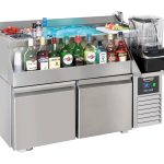 TABLE RÉFRIGÉRÉE 2 PORTES AVEC BAR À COCKTAILS - Combisteel