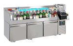 TABLE RÉFRIGÉRÉE 3 PORTES AVEC BAR À COCKTAILS - Combisteel