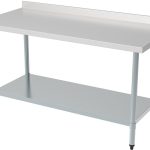 700 PLAN DE TRAVAIL ÉTAGÈRE BORD RELEVÉ DÉMONTABLE 1800 - Combisteel