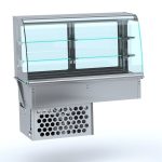 DROP-IN VITRINE COURBEE RÉFRIGÉRÉE - FERMÉ 4/1 - Combisteel