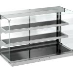 DROP-IN VITRINE CUBIQUE CHAUFFANTE AVEC PLAQUE VITRO CERAMIQUE NOIR 3/1 - Combisteel