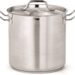 MARMITE PROFONDE EN ACIER INOXYDABLE + COUVERCLE ø24 10L - Combisteel
