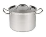 CASSEROLE EN ACIER INOXYDABLE + COUVERCLE ø36 22L - Combisteel