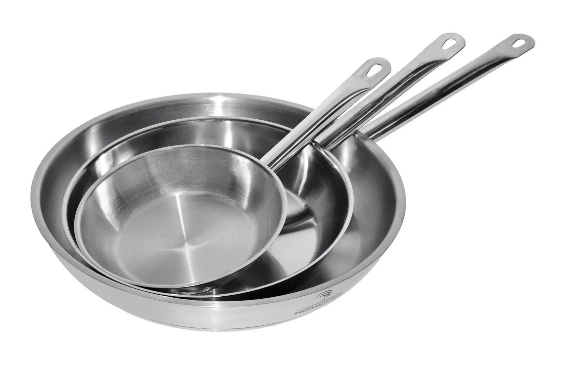 POÊLE À FRIRE EN ACIER INOX ø24 2,3L - Combisteel POÊLE À FRIRE EN ACIER INOX ø24 2,3L - Combisteel – Image 1