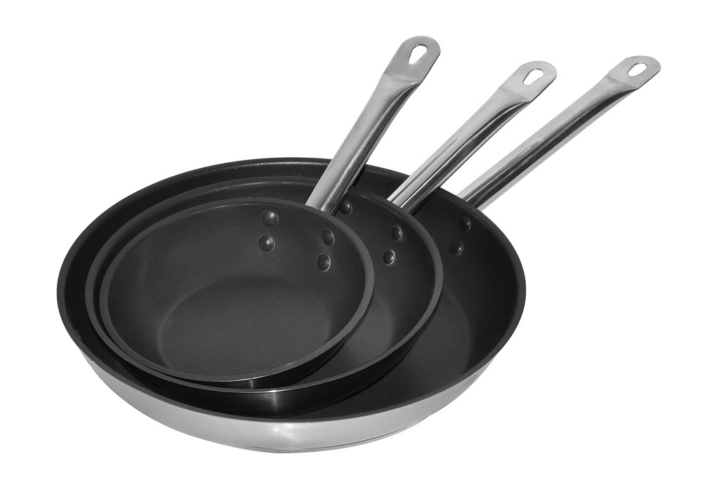 POÊLE À FRIRE AVEC REVÊTEMENT ANTIADHESIF Ø24 2,3L - Combisteel POÊLE À FRIRE AVEC REVÊTEMENT ANTIADHESIF Ø24 2,3L - Combisteel – Image 1
