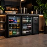 BAR RÉFRIGÉRÉE 2 PORTES EN VERRE NOIR - Combisteel – Image 3