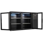 BAR RÉFRIGÉRÉE 2 PORTES EN VERRE NOIR - Combisteel – Image 4