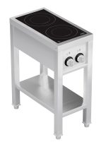 CUISINIÈRE À INDUCTION 2 ZONES AVEC ESSOUS OUVERT - Combisteel