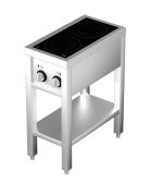 CUISINIÈRE À INDUCTION 2 ZONES AVEC ESSOUS OUVERT - Combisteel – Image 2