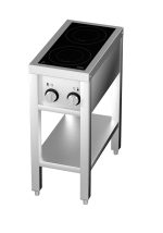 CUISINIÈRE À INDUCTION 2 ZONES AVEC ESSOUS OUVERT - Combisteel – Image 3