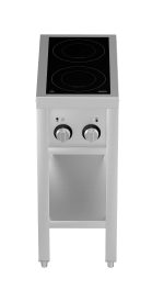 CUISINIÈRE À INDUCTION 2 ZONES AVEC ESSOUS OUVERT - Combisteel – Image 4