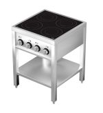 CUISINIÈRE À INDUCTION 4 ZONES AVEC ESSOUS OUVERT - Combisteel – Image 2