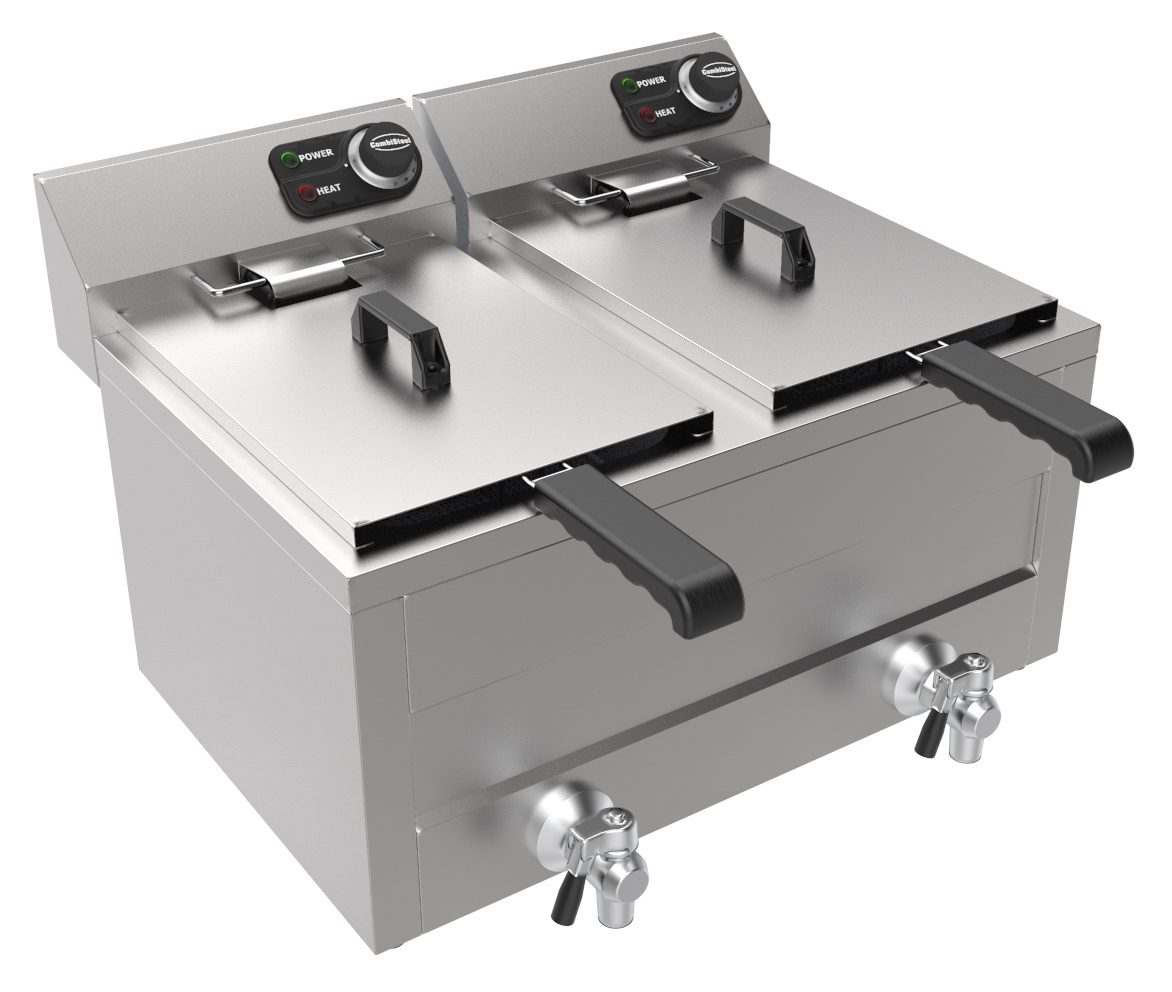 FRITEUSE POSABLE ÉLECTRIQUE 2X8L 2X3KW - Combisteel FRITEUSE POSABLE ÉLECTRIQUE 2X8L 2X3KW - Combisteel – Image 1
