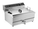 FRITEUSE POSABLE ÉLECTRIQUE 25L - AVEC ROBINET DE VIDANGE - Combisteel