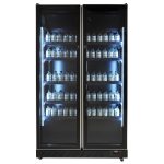 RÉFRIGÉRATEUR 2 PORTES EN VERRE NOIR - Combisteel – Image 5