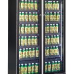 RÉFRIGÉRATEUR 2 PORTES EN VERRE NOIR - Combisteel