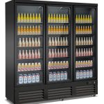 CONGÉLATEUR 3 PORTES EN VERRE NOIR CEB-1600F BL - Combisteel