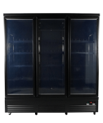 RÉFRIGÉRATEUR 3 PORTES EN VERRE NOIR CEB-1600R BL - Combisteel – Image 3