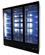 RÉFRIGÉRATEUR 3 PORTES EN VERRE NOIR CEB-1600R BL - Combisteel – Image 4