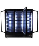 RÉFRIGÉRATEUR 3 PORTES EN VERRE NOIR CEB-1600R BL - Combisteel – Image 6