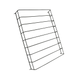 SEPARATEUR DE BOUTEILLES NOIR GAUCHE/DROIT 7526.0005-0010-0015-0020 - Combisteel