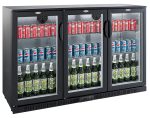 ARRIÈRE BAR RÉFRIGÉRÉE NOIR 3 PORTES - Combisteel