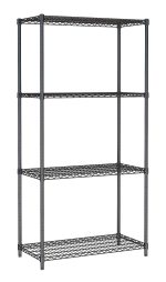ÉTAGÈRES 4 LEVELS 900 NOIR DÉMONTABLE - Combisteel