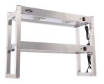 ÉTAGÈRE CHAUFFANTE EN HALOGENE 2 NIVEAUX 900 DÉMONTABLE - Combisteel – Image 2