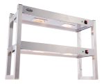 ÉTAGÈRE CHAUFFANTE EN HALOGENE 2 NIVEAUX 900 DÉMONTABLE - Combisteel – Image 3