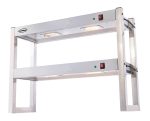 ÉTAGÈRE CHAUFFANTE EN HALOGENE 2 NIVEAUX 900 DÉMONTABLE - Combisteel – Image 4