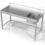 700 BLOC-ÉVIER 1 À DROIT 1600 - Combisteel