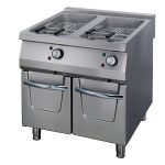 Premium friteuse - 2 x 22 L - unité double - profondeur 90 cm - avec robinet de vidange - électrique - Maxima