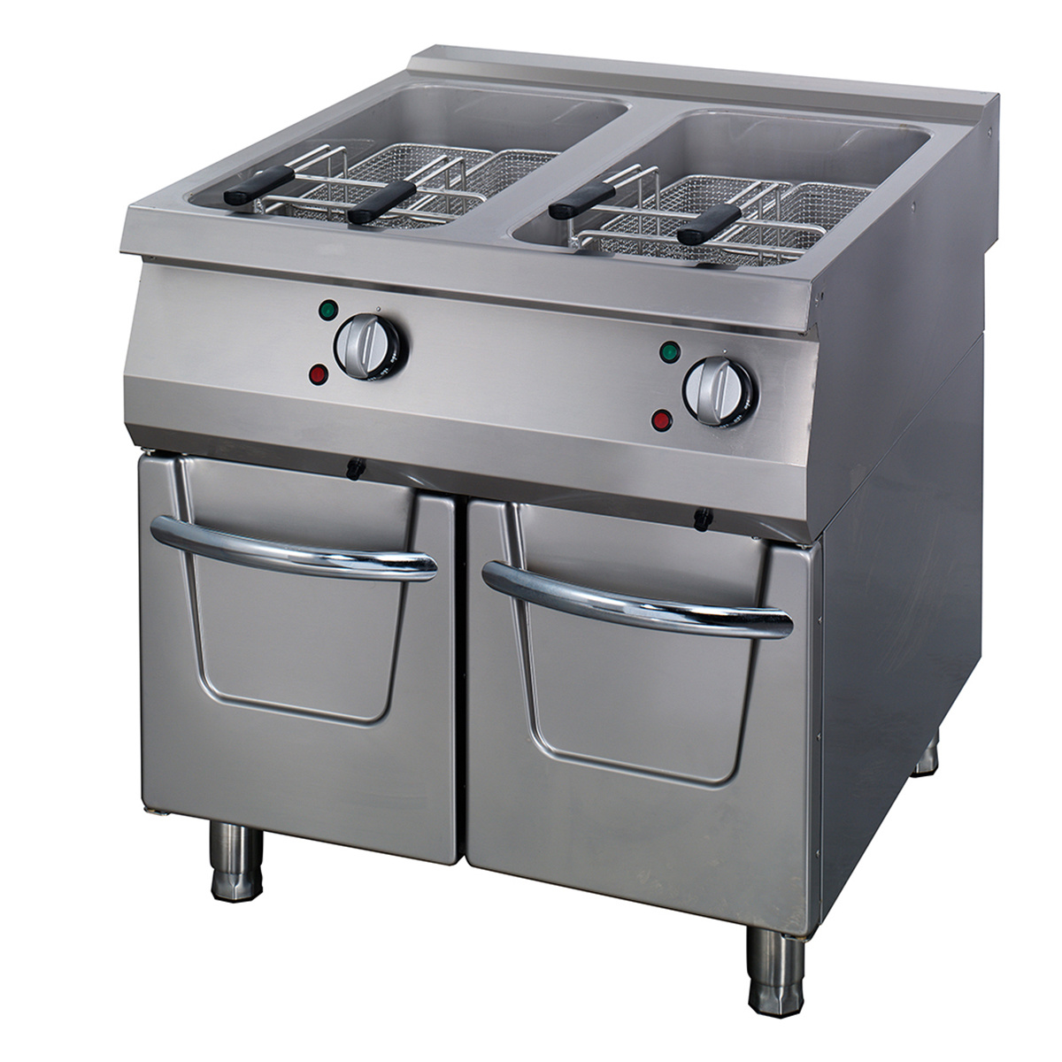 Premium friteuse - 2 x 22 L - unité double - profondeur 90 cm - avec robinet de vidange - électrique Premium friteuse - 2 x 22 L - unité double - profondeur 90 cm - avec robinet de vidange - électrique - Maxima – Image 1