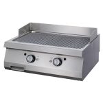 Premium plaque de gril - chrome rainuré - unité double - profondeur 90 cm - gaz - Maxima