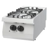 Heavy Duty cuisinière - 2 brûleurs - unité simple - profondeur 70 cm - 13,5 kW - gaz - Maxima