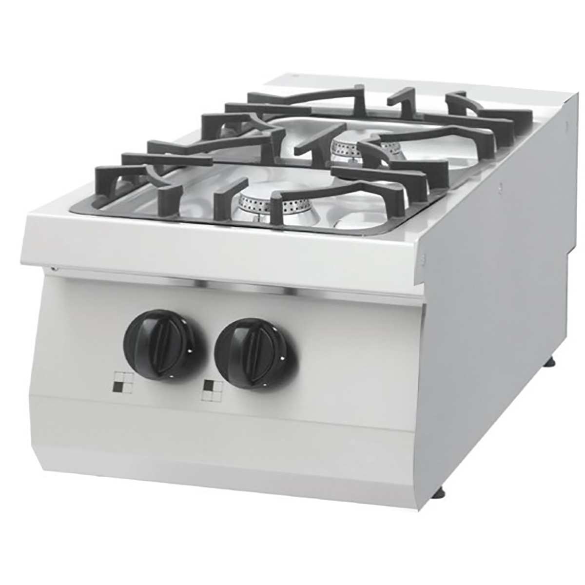 Heavy Duty cuisinière - 2 brûleurs - unité simple - profondeur 70 cm - 15 kW - gaz Heavy Duty cuisinière - 2 brûleurs - unité simple - profondeur 70 cm - 15 kW - gaz - Maxima – Image 1
