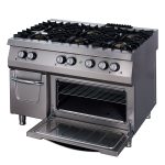 Premium cuisinière - 6 brûleurs - unité triple - profondeur 90 cm - incl four - gaz - Maxima