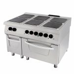 Premium cuisinière - 6 brûleurs - unité triple - profondeur 90 cm - incl four - électrique - Maxima