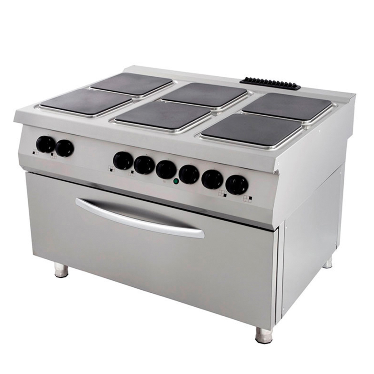Premium cuisinière - 6 brûleurs - unité triple - profondeur 90 cm - incl four grande - électrique Premium cuisinière - 6 brûleurs - unité triple - profondeur 90 cm - incl four grande - électrique - Maxima – Image 1